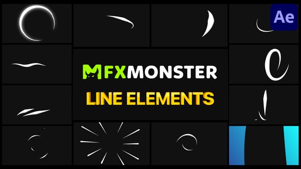 Line Elements | After Effects - Download Videohive 33799383