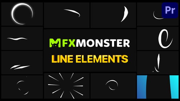Line Elements | Premiere Pro MOGRT - Download 33799386 Videohive