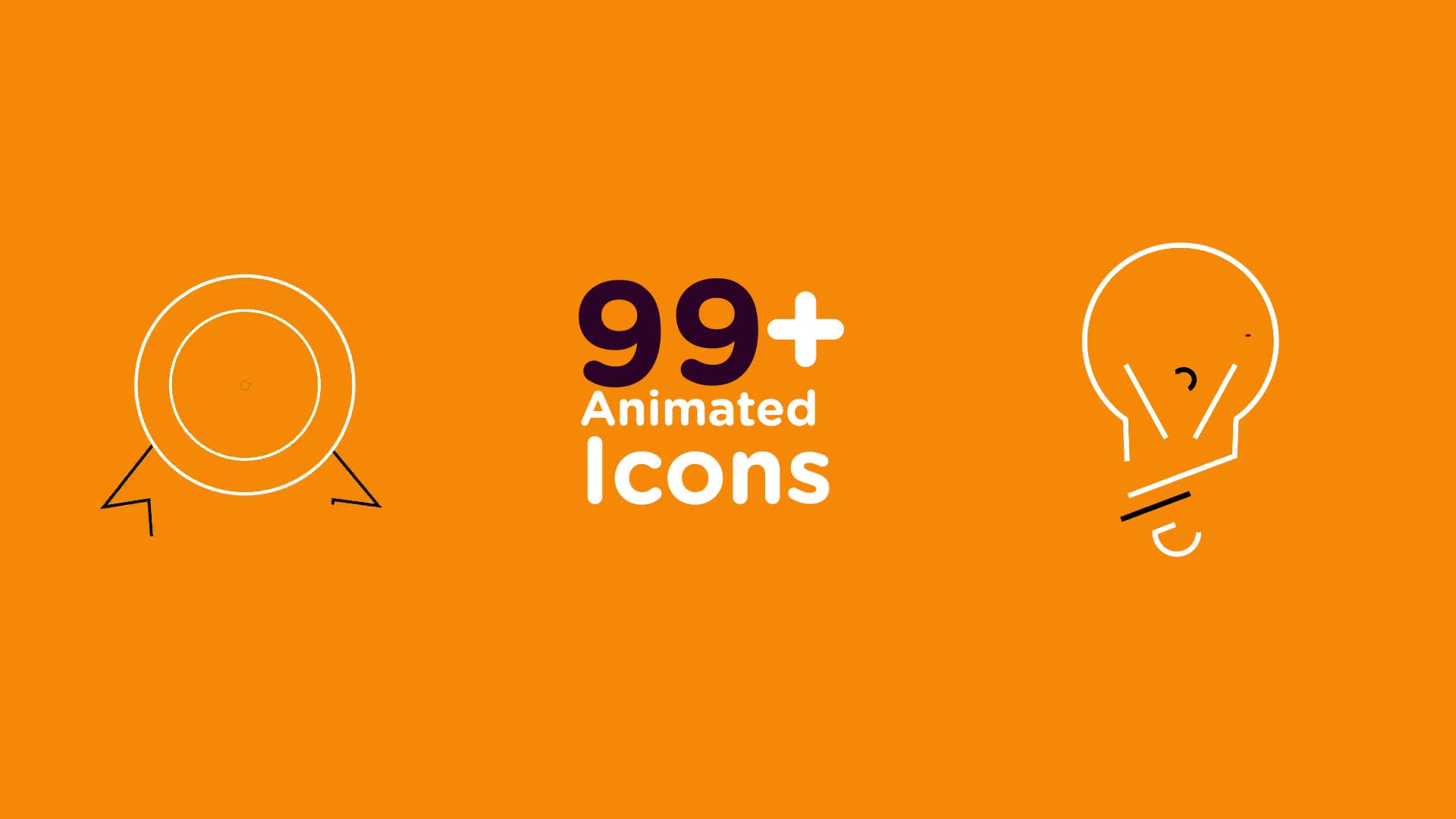 Line Icons Pack 99+ Animated Icons Videohive 20530656 After Effects Image 1