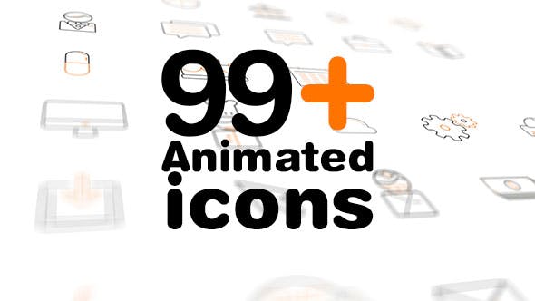 Line Icons Pack 99+ Animated Icons - 20530656 Videohive Download