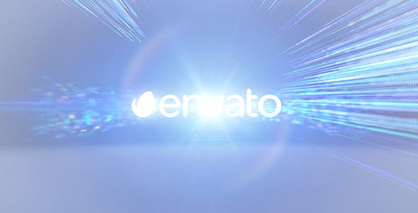 Line Logo Intro Flare White - 19204904 Videohive Download