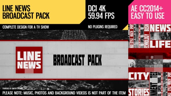 Line News (Broadcast Pack) - Download 24160313 Videohive