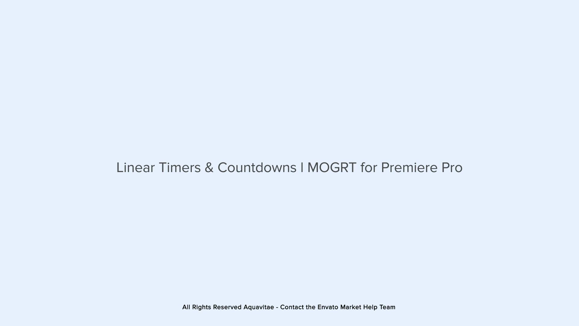 Linear Timers & Countdowns l MOGRT for Premiere Pro Videohive 37213283 Premiere Pro Image 10