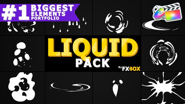 Liquid And Splash Elements | FCPX - Download 26311506 Videohive