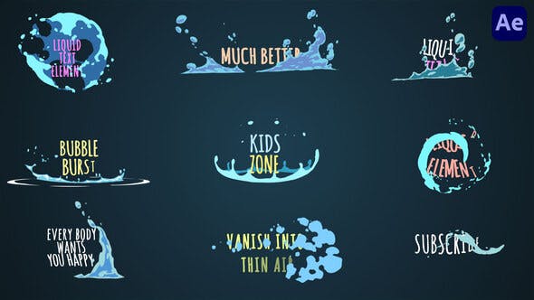 Liquid Cartoon Titles [After Effects] - Videohive Download 37893591