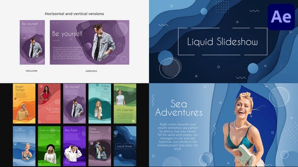 Liquid Colorful Slideshow for After Effects - Videohive 39797063 Download