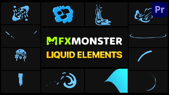 Liquid Elements | Premiere Pro MOGRT - 31710616 Download Videohive