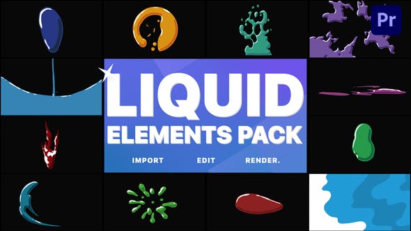 Liquid Elements | Premiere Pro - Videohive Download 37499157
