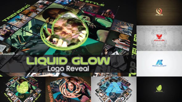 Liquid Glow Logo Reveal - 28283675 Videohive Download