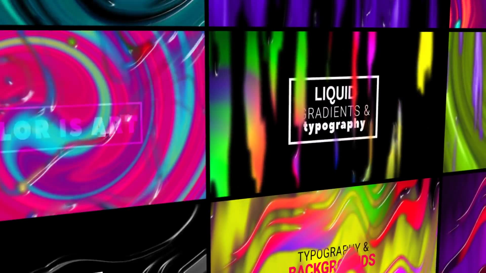 Liquid Gradient Backgrounds and Typography Videohive 27616370 After Effects Image 2