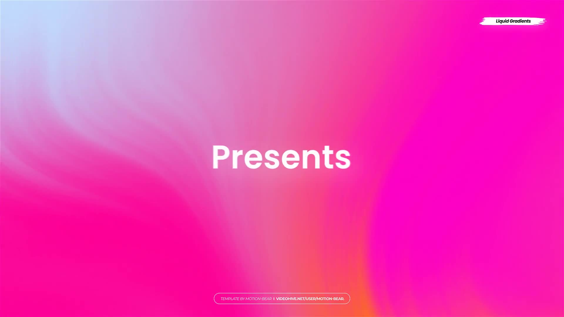 Liquid Gradients Opener Videohive 23682935 After Effects Image 1