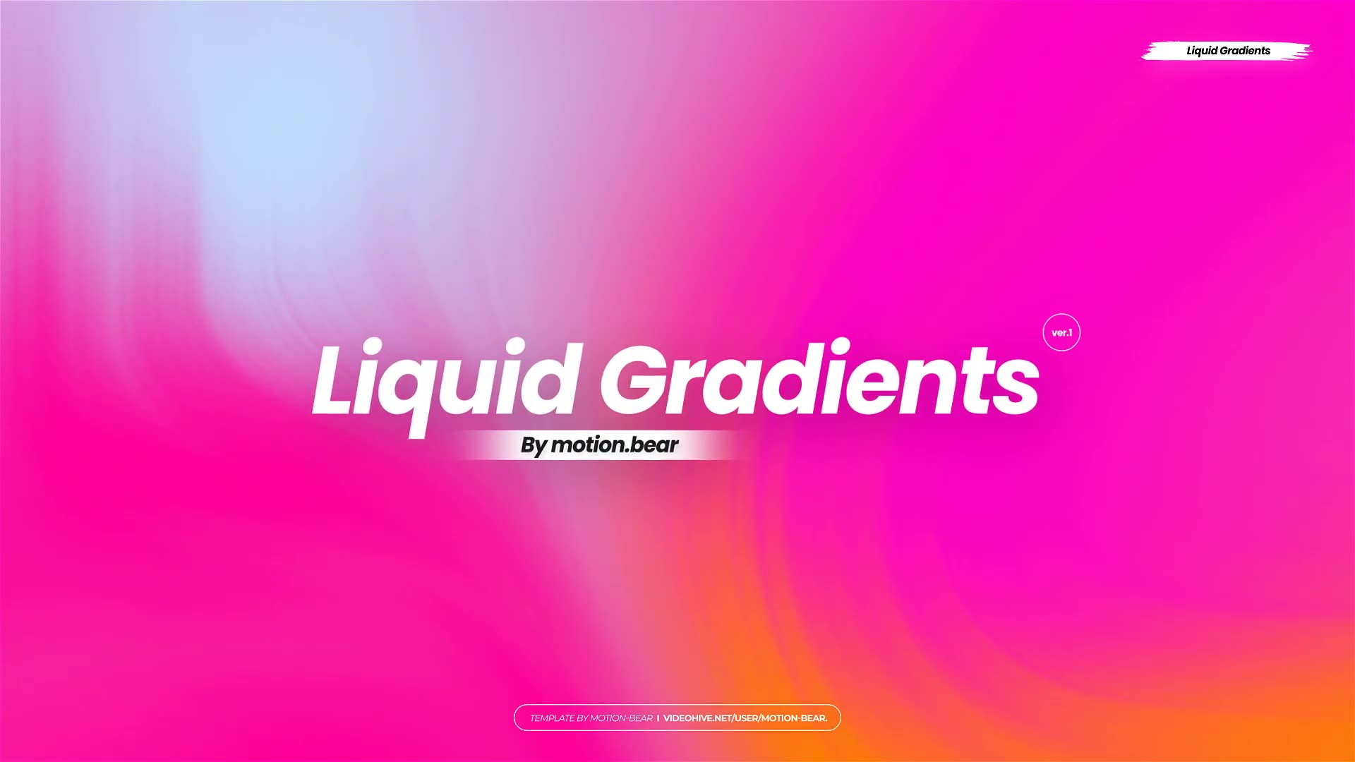 Liquid Gradients Opener Videohive 23682935 After Effects Image 10