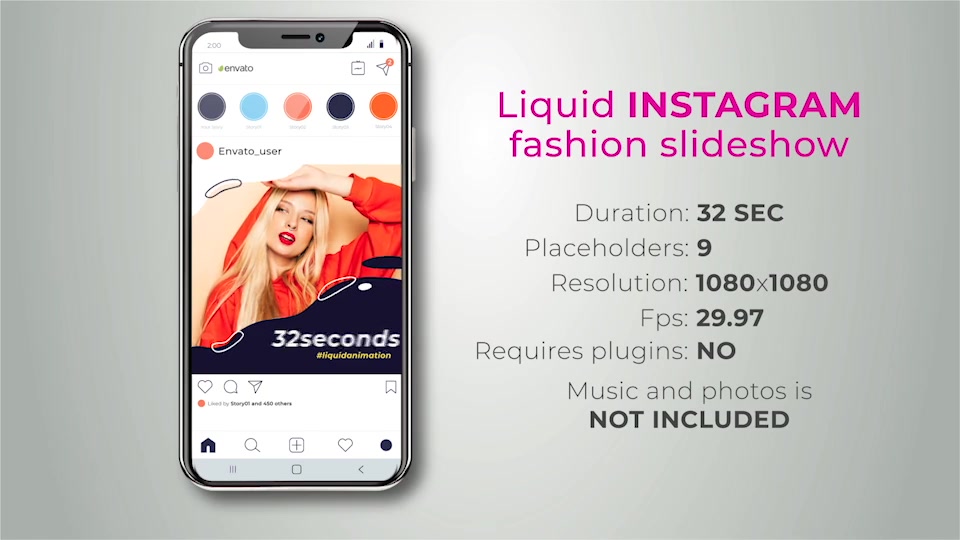 Liquid Instagram fashion slideshow Videohive 27555443 After Effects Image 10