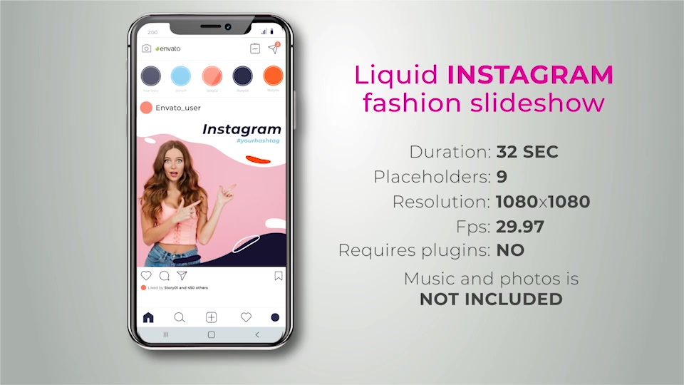 Liquid Instagram fashion slideshow Videohive 27555443 After Effects Image 11