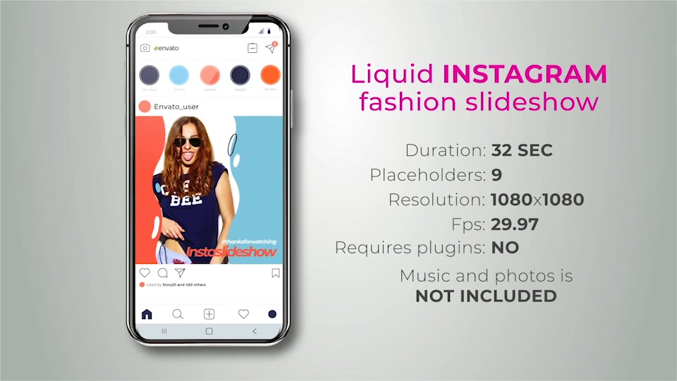 Liquid Instagram fashion slideshow Videohive 27555443 After Effects Image 12
