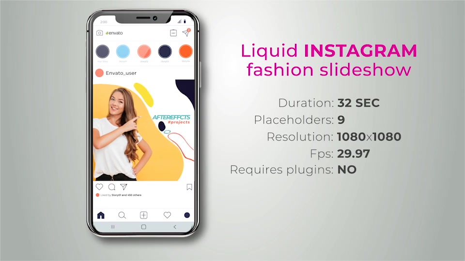 Liquid Instagram fashion slideshow Videohive 27555443 After Effects Image 3