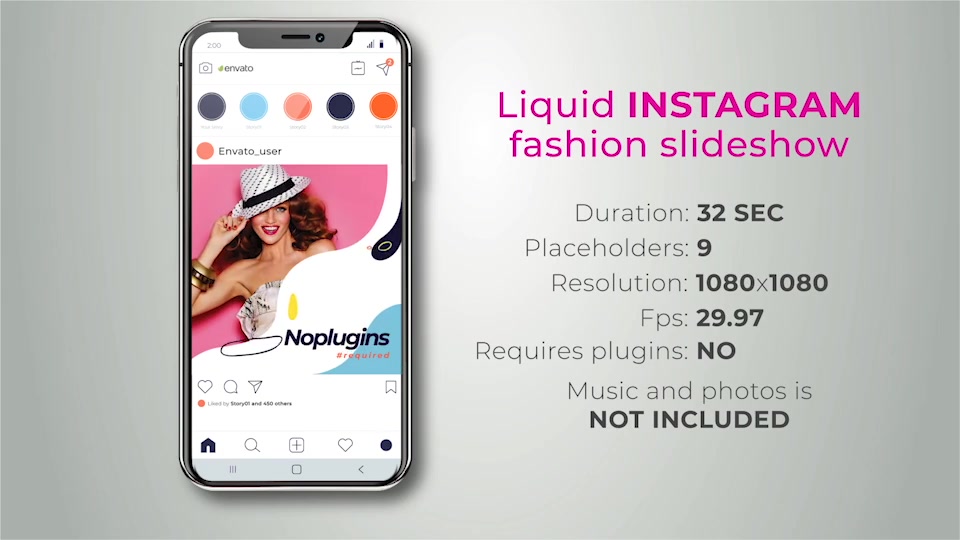 Liquid Instagram fashion slideshow Videohive 27555443 After Effects Image 4