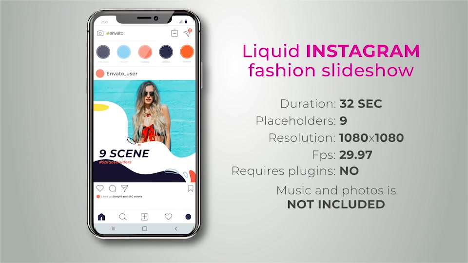 Liquid Instagram fashion slideshow Videohive 27555443 After Effects Image 6