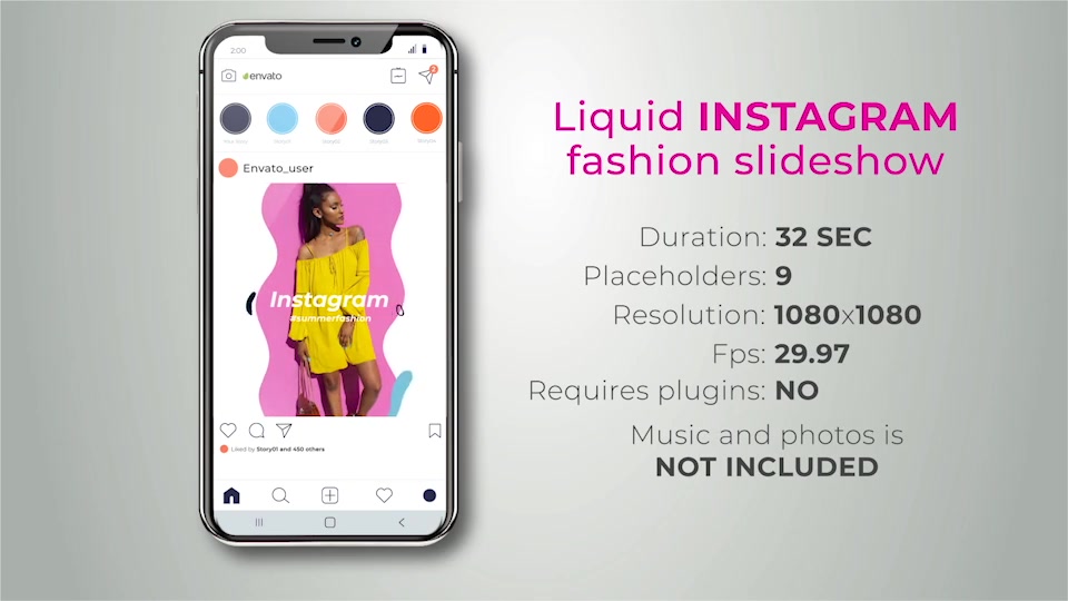 Liquid Instagram fashion slideshow Videohive 27555443 After Effects Image 7