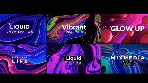 Liquid Light Abstract Titles - 33453082 Videohive Download