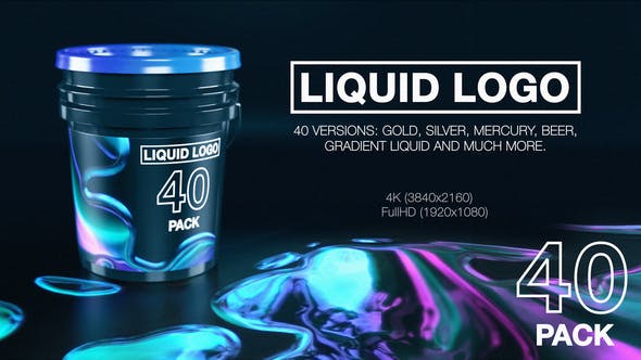 Liquid Logo Reveal (40 in 1 Pack) - Download 28287709 Videohive