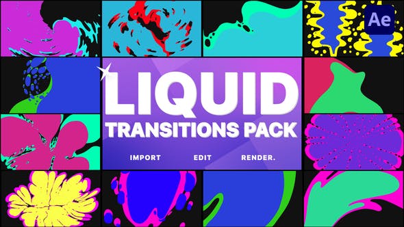 Liquid Matte Transitions | After Effects - Videohive Download 39695433