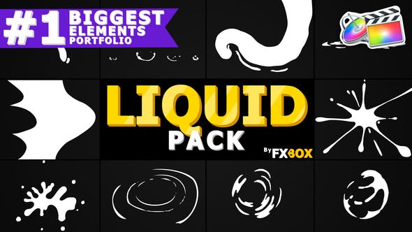 Liquid Motion Elements And Transitions | FCPX - 23554810 Videohive Download