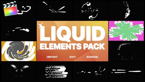 Liquid Motion Elements And Transitions | Final Cut - 23692069 Download Videohive