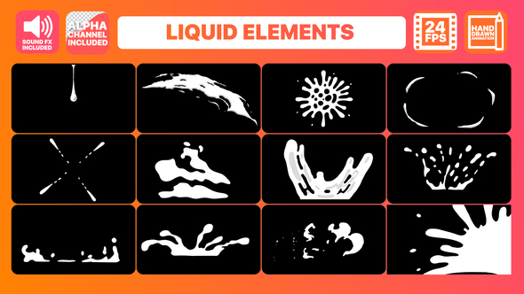 Liquid Motion Elements + Titles Pack - Download Videohive 22597403