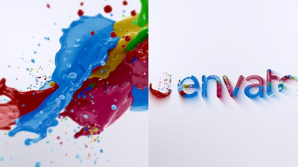 Liquid Paint Splash Logo 2 - Download 27383658 Videohive