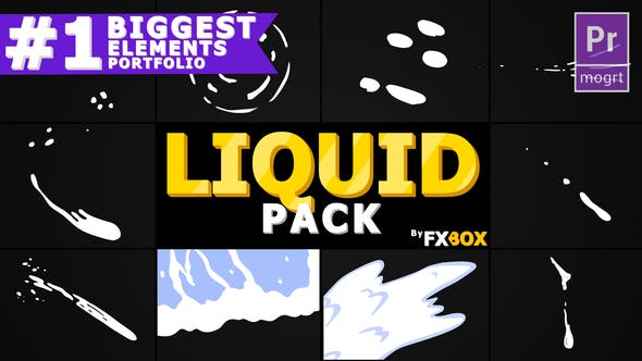 Liquid Shape Elements | Premiere Pro MOGRT - Download Videohive 23999179