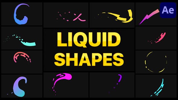 Liquid Shapes | After Effects - Videohive Download 36249691