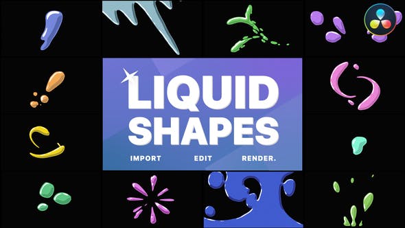 Liquid Shapes | DaVinci Resolve - 39227885 Download Videohive