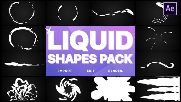 Liquid Shapes Pack | After Effects - Videohive Download 24696312