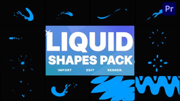 Liquid Shapes Pack | Premiere Pro MOGRT - Download Videohive 32172515