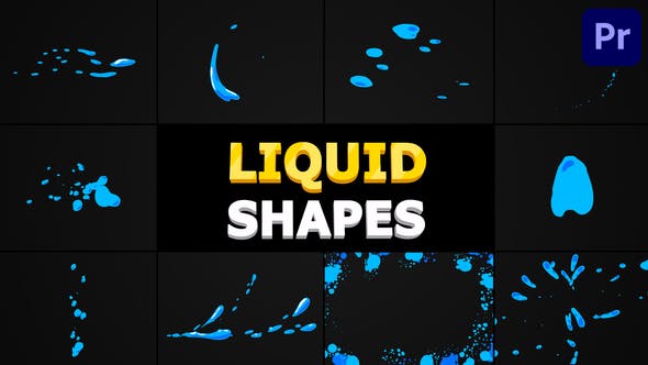 Liquid Shapes | Premiere Pro MOGRT - 32624667 Download Videohive