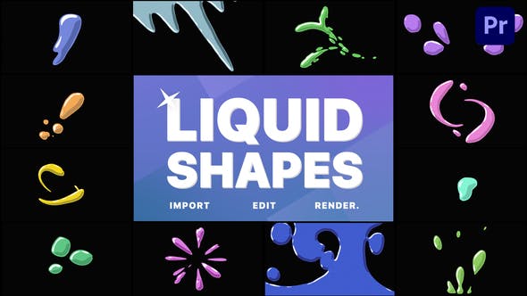 Liquid Shapes | Premiere Pro MOGRT - Videohive Download 31922475