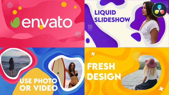 Liquid Slideshow | DaVinci Resolve - Download Videohive 38553968