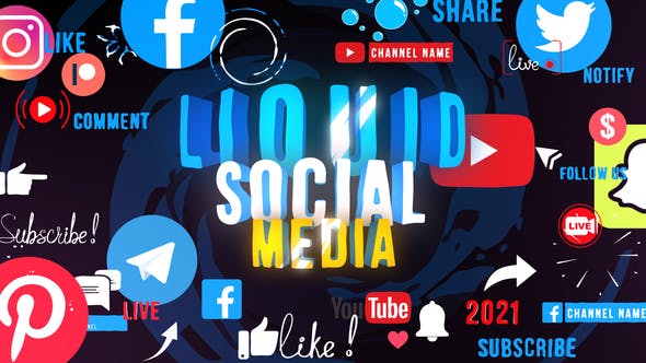 Liquid Social Media - 29406999 Videohive Download