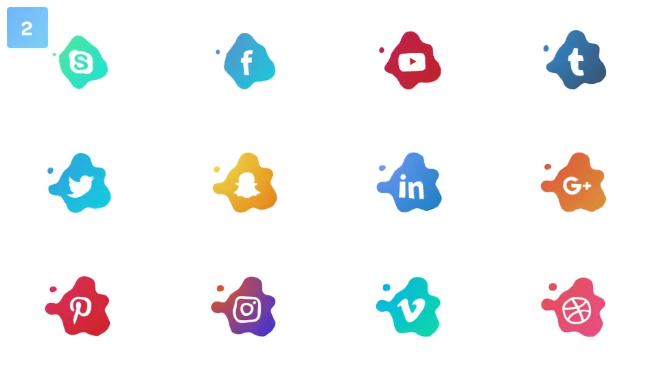Liquid Social Media Icons Videohive 21003252 After Effects Image 5