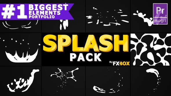 Liquid Splash Elements | Premiere Pro MOGRT - 23723155 Videohive Download