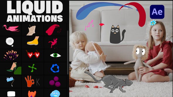 Liquid Stickers for After Effects - Videohive Download 36867406