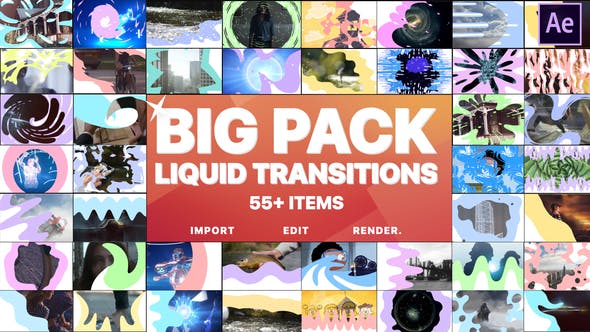 Liquid Transitions Big Pack | After Effects - 23309842 Videohive Download