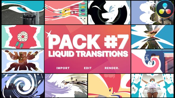 Liquid Transitions Pack 07 | DaVinci Resolve - 35593395 Download Videohive