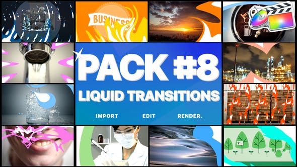 Liquid Transitions Pack 08 | FCPX - 25549957 Videohive Download