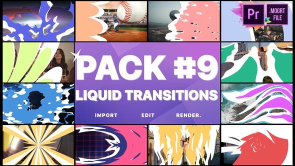 Liquid Transitions Pack 09 | Premiere Pro MOGRT - 26077681 Videohive Download