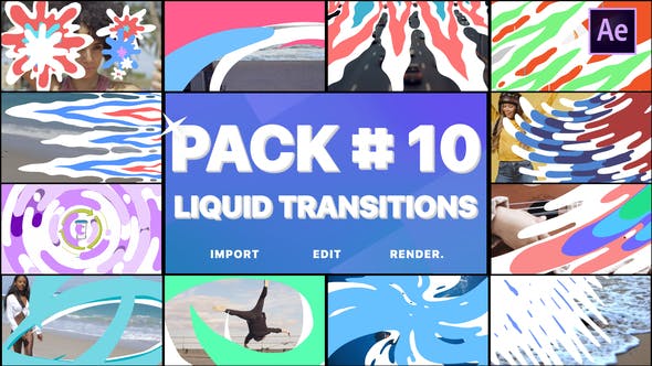 Liquid Transitions Pack 10 | After Effects - 28302089 Videohive Download