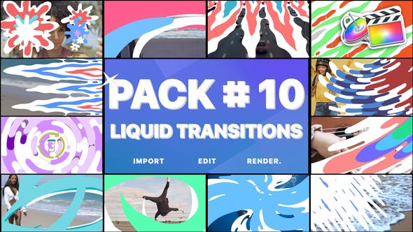 Liquid Transitions Pack 10 | FCPX - 28405491 Videohive Download