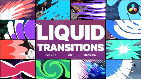 Liquid Transitions Pack 11 | DaVinci Resolve - 36710048 Videohive Download