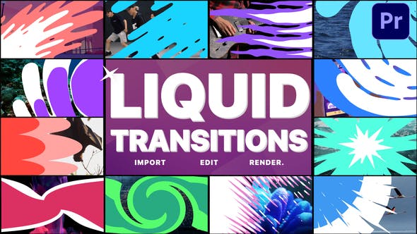 Liquid Transitions Pack 11 | Premiere Pro MOGRT - Download Videohive 29201043